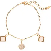 Gaya Armband lichtbeige / goud