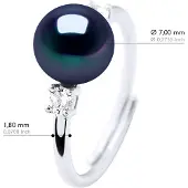 ATELIERS SAINT GERMAIN Ring Sieraden - Echte Cultiveerde Zoetwaterparel Rond 7-8 mm