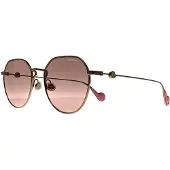 Moncler ML0156-K 28U glanzend roségoud roze bruin zonnebril
