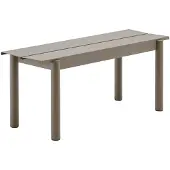 Muuto Linear Steel bank 110x34 cm Taupe