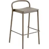 Muuto Linear Steel Counter Bar Stool Taupe | 75 cm
