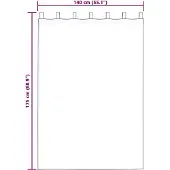 vidaXL Blackout Gordijnen met Ringen 2 st Donkerblauw 175 x 140 cm
