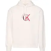 Calvin Klein Jeans Sweatshirt rood / donkerrood / wit