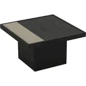 Livin24 Salontafel Java 70x70 cm zwart eiken