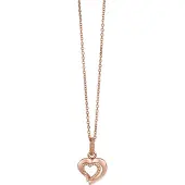 Orphelia Dames 925 Sterling Zilveren Ketting met Hanger - Roze ZH-4858/1