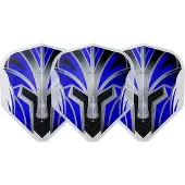 L-Style EZ L1 Prime Series Blue Clear White - Dart Flights