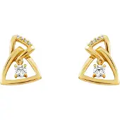 Orphelia 'Santorini' Dames 925 Sterling Zilveren Oorknoppen - Goud ZO-7570/G