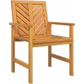 vidaXL Tuin Eettafel Set 5 st Bruin Massief Acacia Hout