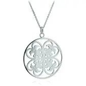 Orphelia Dames 925 Sterling Zilveren Ketting met Hanger - Zilver ZH-6035