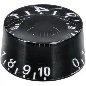 Fazley Potmeterknop - Hatbox model voor gitaar - 10636 - Zwart