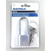 Gerda KSP 40H60 Stalen hangslot Mat Chroom met Verlengde Beugel