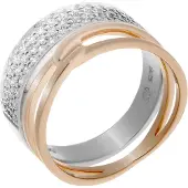 Orphelia Dames 925 Sterling Zilveren Ring - Zilver/Roze ZR-7206