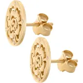 Orphelia 'Fiore' Dames 925 Sterling Zilveren Oorbellen - Goud ZO-7079/2