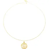 Orphelia 'Fiore' Dames 925 Sterling Zilveren Ketting met Hanger - Goud ZH-7079/2