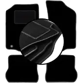 Carlux Complete set veloursmatten voor: Volkswagen Scirocco II coupé (1981-1992)