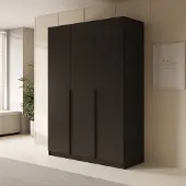 Meubella - Kledingkast Sabre - Zwart - 150 cm