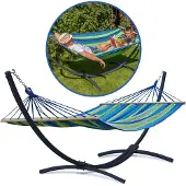 Potenza Grande - hangmat met standaard - 2 persoons - Zwart
