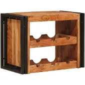 vidaXL Wijnrek Bruin 60 x 45 x 33 cm Massief Acacia Hout
