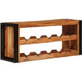 vidaXL Wijnrek Bruin 100 x 45 x 33 cm Massief Acacia Hout