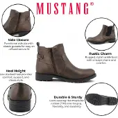 Mustang Enkellaarsjes brons