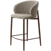 Light & Living - Aluko barkruk 94 cm - zwart+bruin