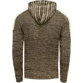 Rusty neal Chunky contrasterende hoodie met 1/2 rits