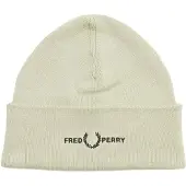 Fred perry grafisch logo lichte oestercrème muts
