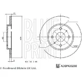 Blue Print ADBP430260 Remschijf