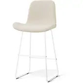 Nolon Nino-Fé barkruk cottonbeige - wit onderstel - 75 cm