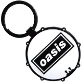 Rock Off Oasis - Decca Logo Drum Sleutelhanger - Wit