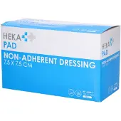 Heka Hekapad Wondkompres Steriel 7.5x7.5cm 100 St Compressen