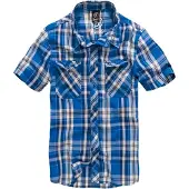 Brandit Overhemd 'Roadstar' blauw / wit