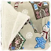 Unique living plaid snowy 130x160cm -