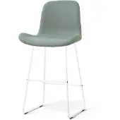 Nolon Nino-Fé barkruk saliegroen - wit onderstel - 75 cm