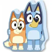 Bluey Kussen - Gevormd - 40 cm - Voor de kinderkamer - Blauw
