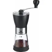 Westmark Handmatige koffiemolen met keramisch maalmechanisme, tot 8 kopjes koffie, met maataanduidingen, Brasilia Negro, lengte: 21,3 cm, roestvrij staal/keramiek, 24922260