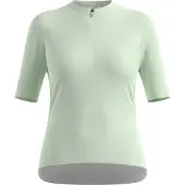 Odlo Essential 1/2 Zip Women's Jersey met korte mouwen Groen