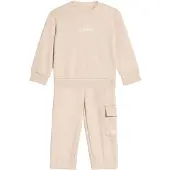 Adidas Trainingspak 'Essentials' beige / wit