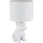 Globo Tafellampje Dogo Hond Wit Met Kapje