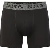 Phil&Co. Boxershorts 'Jersey Core' grijs / zwart