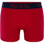 Phil&Co. Boxershorts navy / rood