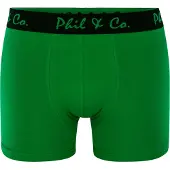 Phil&Co. Boxershorts groen / zwart