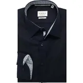 Eterna Navy overhemd Modern Fit