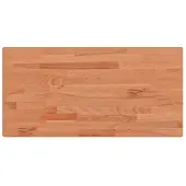 vidaXL Wastafelblad 100x50x1,5 cm massief beukenhout