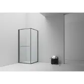 Boss & Wessing Bws douchecabine inslide 90x90x200 helder glas gunmetal profiel