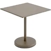 Muuto Linear Steel Café Tafel Taupe | 70cm x 70cm - H: 73cm