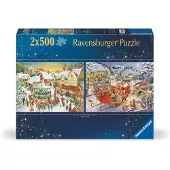 Ravensburger Puzzel - 2x500 Bakstenen - Kerstcollectie nr. - - OneSize - Puzzels