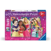 Ravensburger puzzel Disney Princess - Drie puzzels - 49 stukjes - kinderpuzzel