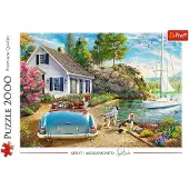 Trefl puzzel 2000 stukjes Holiday Haven - vakantie puzzel voor volwassenen.