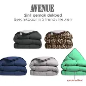 Avenue luxe en makkelijk dekbed zonder overtrek – hoesloos lits-jumeaux dekbed